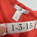 London Times Dress Womens Size 4 Orange Pink Eyelet Cap Sleeve V Neck A Line Photo 2