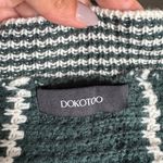 Dokotoo Women's Green Striped Knitted Long Sleeve Pullover Sweater Size XL Photo 6