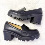 Mudd Chunky Platform Penny Loafers - Black Size 6.5 Photo 0