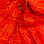 Steps NY women's STATEMENT red mesh floral cutout bodycon Midi dress size L Size L Photo 5