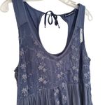 Abercrombie & Fitch  Babydoll Sleeveless Dress Women's Large Blue‎ Coquette Girl Photo 3