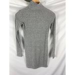 Wilfred Free Ribbed Mock Neck Long Sleeve Sweater Mini Dress Grey Size XXS Gray Photo 4