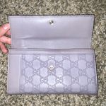 Gucci Rare Guccisima lavender leather heart charm long wallet Photo 5