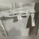 Helmut Lang  Limited Edition Zip Front Hoodie Sweatshirt Size Small white Photo 7