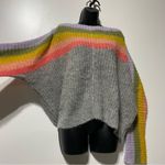 Free People See The Rainbow Wool Alpaca Eyelash Oversized Sweater Size Small Photo 6