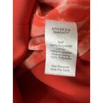 CAbi Jane Jacket Style #216 Womens Size 4 Grenadine Orange Crossover Wrap Peplum Photo 7