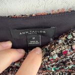 Ann Taylor Black Multicolor Tweed Wool Blend Straight Skirt Womens 0P Office Photo 2