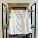 CAbi NWT Nautical Regatta White A-line Deck Skirt #541 w/Pockets, 0 Photo 0