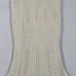 Taylor Cream Crochet Cable Knit Sleeveless Midi Dress Feminine Size S White Photo 2
