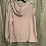 PINK - Victoria's Secret  Light Pink Side Slit Long Zip Hoodie Oversized Medium Photo 1