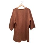 Eileen Fisher Terracotta High Low Knit Top Short Sleeve Wool Yak Alpaca Size S/M Photo 1