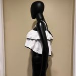 Ruffle crop top tank top loose top tee t Photo 2