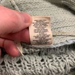 Moth Cardigan Womens‎ Small Mint Green Cotton Linen Open Front Crochet Knit Long Photo 5