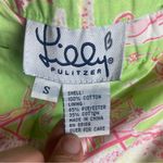 Lilly Pulitzer Size S Vintage Crop Pants Cabana Banana Stretch Green Pink Resort Photo 3