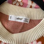 Mango - Retro Pink and Brown Sleeveless jumper - Size Small Photo 4