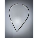 925 Sterling Silver V 14" Necklace Marked Mexico‎ 925 Choker Photo 2