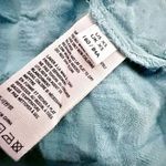 Free People  | Edie Ruffle Long Balloon Sleeve Maxi Dress Plaid Teal | Size Small Photo 7