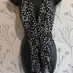 Source Unknown Black and White Polka Dot Scarf Photo 0