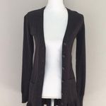 BB Dakota ruffle bottom gray wool blend cardigan Photo 0