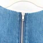 ZARA  Womens Casual Chic 70s V-Neck Puff Statement Sleeve Denim‎ Dress Size XS Photo 7