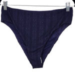 Navy Swim Bottom NWT Large Navy Andie Swim Bikini Bottom Navy Swimwear Photo 0