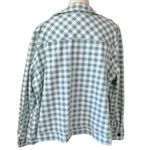 Isaac Mizrahi  True Denim Gingham Jean Jacket Soft Spruce Photo 8