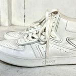 CELINE CT-01 Z Leather Trainer High Top Sneakers Optic White Women's Size 36/5.5 Photo 5