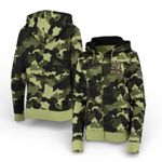 NEW YORK YANKEES camo zip up hoodie armed forces Green Size L Photo 0