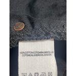 Free People Women's Black Lace Hem High Waisted Wide Leg Denim Jeans Shorts 28 Photo 3