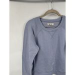 Madewell  Crew Neck‎ Raglan Sleeve Sweatshirt Women Small Blue Casual Athleisure Photo 9