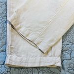 ZARA  Cotton Linen Blend Oyster White High Waist Ankle Crop Pants NEW! Sz M💛 Photo 6