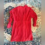 Eloquii 278  Bold Red Button Down Shirt 18 Photo 1