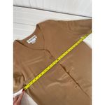 Diane Von Furstenberg Vintage Beige 100% Silk V-Neck Tunic Top Neutral Size M Photo 2