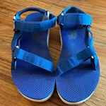 Teva  1016947 women’s blue platform wedge sandals; size 10.5 Photo 1