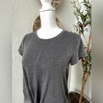 Athleta Women’s Essence Twist Front Heather Gray Classic Athletic Blouse Size XS Photo 6