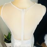 AMSALE Clear Sequin Sleeveless Sheath Dress,‎ White, Wedding/Party, Size 10 NWT White Photo 11