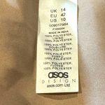 ASOS  DESIGN Love At First Scroll V-Neck Long sleeve Open Back Gown Light Pink 10 Photo 8