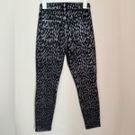 7 For All Mankind The High Waist Skinny Jeans Size 27 Foil Snow Leopard Metallic Photo 1
