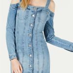 Guess Halcyon mini Jean denim dress NWT size small stretchy sexy rodeo western Photo 6
