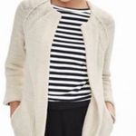 Banana Republic drama coat cocoon cream size large Photo 1
