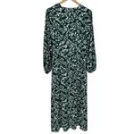 Louna Long Sleeve Daisy Green Floral Top size Medium Maxi Length V Neckline Photo 9