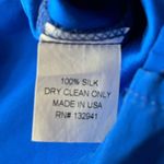 Amanda Uprichard Silk Shirt Mini Dress Royal Blue Size Medium Photo 5