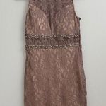 S City Studio Formal Nude Lace Gown with Beads and Rhinestones Photo 0