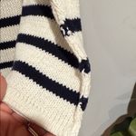 Chico's Black and White Striped Cowl Neck Sweater Photo 8