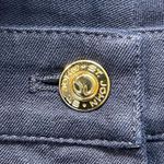 St. John Vintage  Sport Pocket Gold Flat Navy Blue Pant Trousers Size 12 EUC #7091 Photo 4