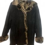 Y2K Reversible Shearling Jacket Black Size 10 Photo 0