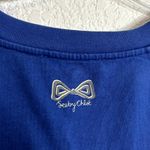 See By Chloe  Sweatshirt Dress Pockets Bottom Pleat Womens Size 2 Blue Bow Photo 5