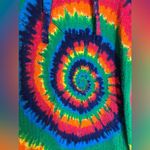 Earth Ragz Tie Dye Pullover Hoodie,Rainbow Colored Swirl|Hippie,Rasta|Size:XS/S Photo 1