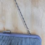 Rare Nite Bags by Carlo Fellini Elegant Grey Ruffled Clutch Evening Cocktail Gray Photo 2