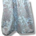 Ganni x Levi's Rare Faded Floral Print Vintage Denim Jean Distressed Midi Dress Photo 5